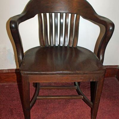 Solid Wood Bankers Chair