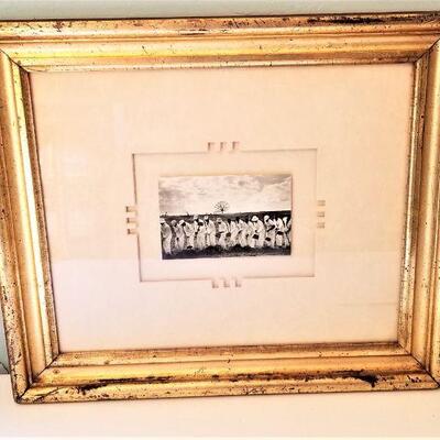 Lot #56  Fantastic Framed Photograph - Prisoners in the Field at Angola