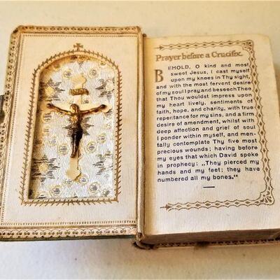 Lot #57  Antique Celluloid Key of Heaven Prayer book - 1925