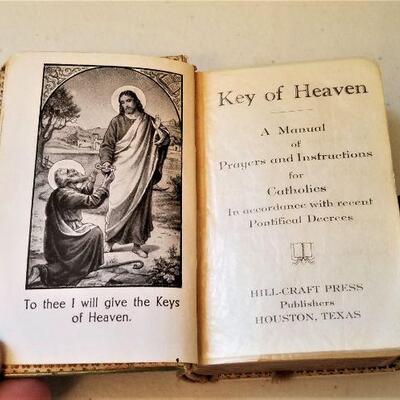 Lot #57  Antique Celluloid Key of Heaven Prayer book - 1925