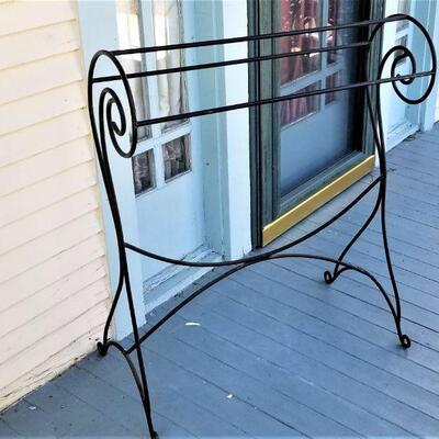 Lot #60  Contemporary Metal Quilt/Blanket rack