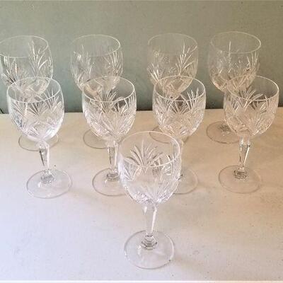 Lot #61 Set of 10 Crystal Red/White Wine Goblets