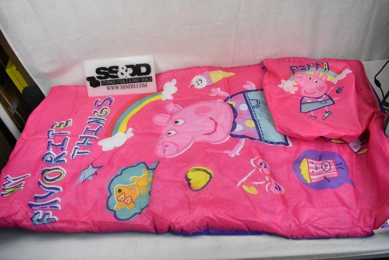Peppa Pig Sleeping Bag with Bonus Sling Bag | EstateSales.org