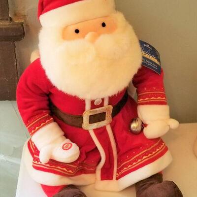 Lot #66 Three Hallmark Plush Christmas Decorations - new in bag