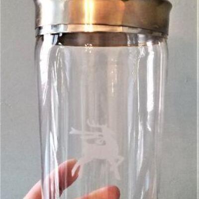 Lot #67  Cocktail Shaker and four Mikasa tall drink glasses