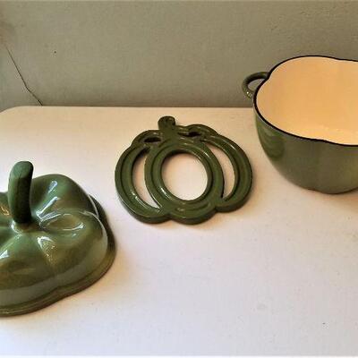 Lot #71  Techniques Enamel Casserole - Bell Pepper