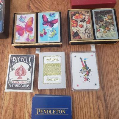 Lot 237: Playing Card lot including a Pendleton set