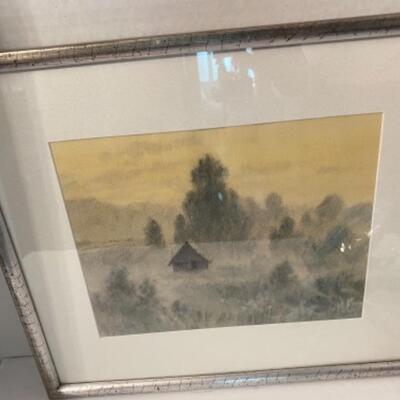 C - 515: Signed Original Watercolor of Landscape 