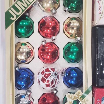 Lot 253:  Vintage Christmas Glass Ball Ornaments