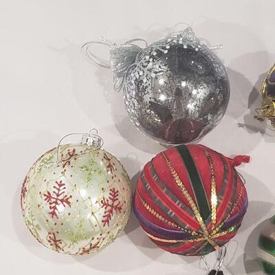 Lot 257: Christmas Glass Ball Ornaments 