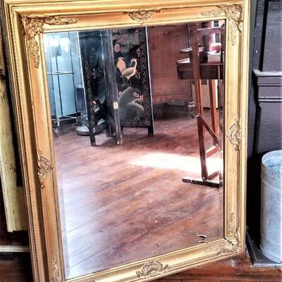 Lot #80  Large Contemporary Wall Mirror - HEAVY