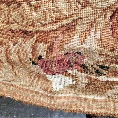 Lot #81  Large antique Aubusson Style Needlepoint Rug