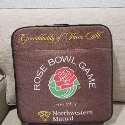 LOT 279: Grandaddy of Them All Rose Bowl Game Stadium Cushion 