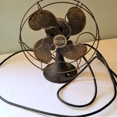 Lot #85  Emerson Table Caged Fan
