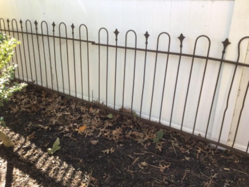 O 632. 2 Vintage Iron Fence Sections