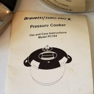Lot #91  Bravetti Euro Pro Pressure Cooker