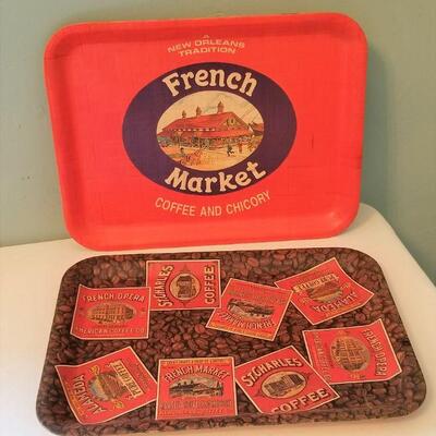 Lot #94  Set of Two retired French Market trays