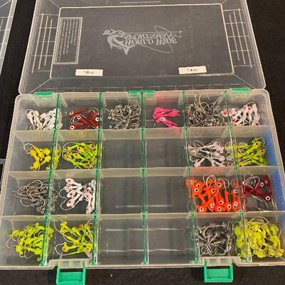 Lot 102 - Fishing Gear (Large collection of fishing hooks sorted with cases!)