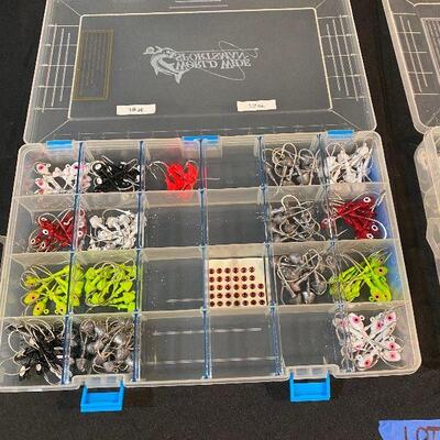Lot 102 - Fishing Gear (Large collection of fishing hooks sorted with cases!)