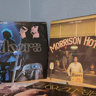 Lot #308: (3) Vintage THE DOORS Music LP Vinyl Records
