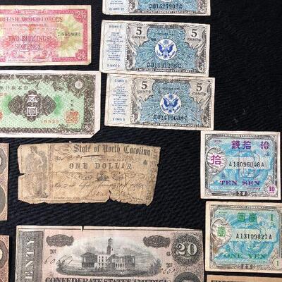 Lot 130 - Domestic and Foreign Currency and Military Payment Certificates