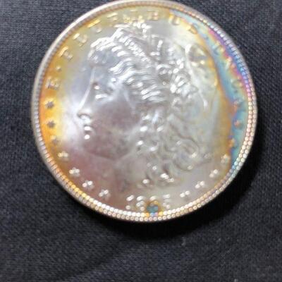 Lot 134 - MS60 1885 Morgan Dollar Silver Coin (Un-circulated 3/4 oz)