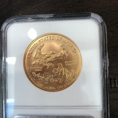 Lot 137 - MS69 $50 Gold Eagle Coin (MS69 2006 $50 Gold Eagle)