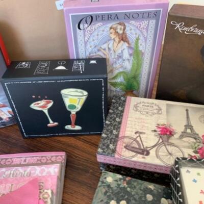 Lot 13U. Large assortment of greeting cards, journals and notepads--$45