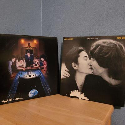 Lot #325: JOHN LENNON / YOKO ONO and PAUL MCCARTNEY w/ WINGS Vintage Music LP Vinyl Records 