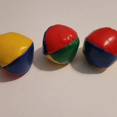 Lot #327: Group of (4) Vintage Assorted Hacky Sack Balls