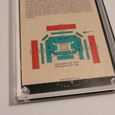 Lot #328: RARE 1998 NCAA Final Four Tickets w/ Protective Case