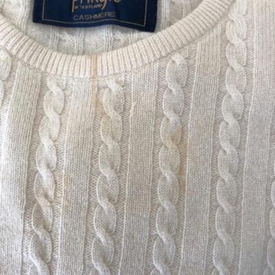Lot 23U. Ladies sweaters: 6 Pringle cashmere sweaters (vintage),  1 Alan Paine lambswoolâ€¦.all large--$150