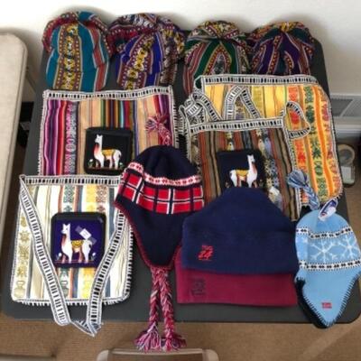 Lot 30U. Womenâ€™s winter hats/handbags from Peru--$35