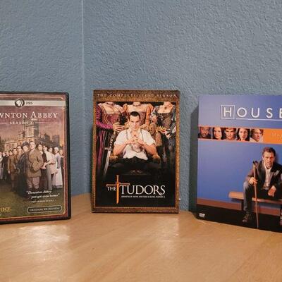 Lot #343: Assorted DVD Series - TUDORS, HOUSE and DOWNTON ABBEY