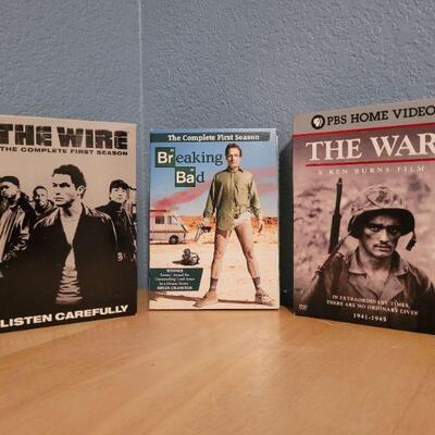 Lot #344: Assorted DVD Series - BREAKING BAD, THE WIRE and THE WAR