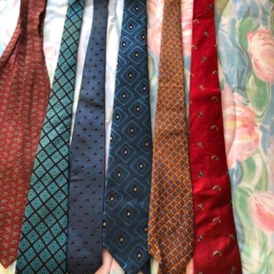 Lot 41U. Assortment of menâ€™s ties and one handkerchiefâ€”$85