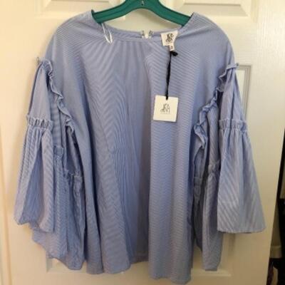 Lot 43U. Long sleeve button-up cotton womenâ€™s shirts; casual long sleeve button-up shirts--$50