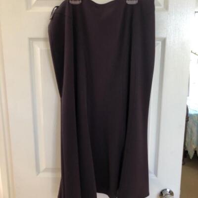 Lot 48U. Wool and knit skirts, plaid, size large--$50