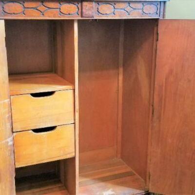 Lot #104  Antique 1920's Chiffarobe with Drawers