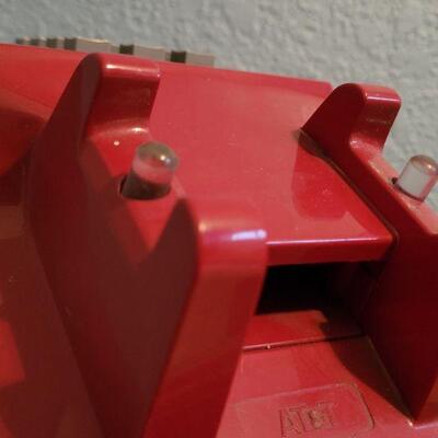 Lot #353: Vintage RED Rotary Phone
