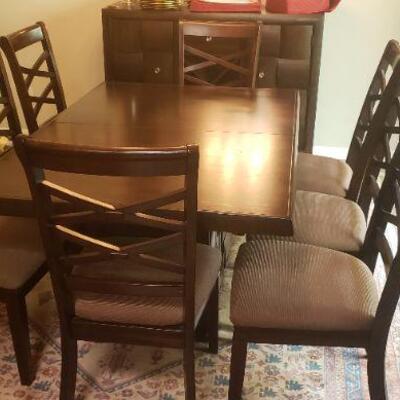 Ashley Furniture 8 Chair and Table Dining Set Lot 