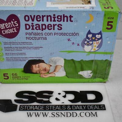 parents choice overnight diapers size 5