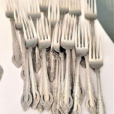 Lot #108  Large Lot of Reed and Barton Stainless Flatware