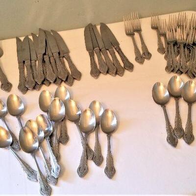 Lot #108  Large Lot of Reed and Barton Stainless Flatware
