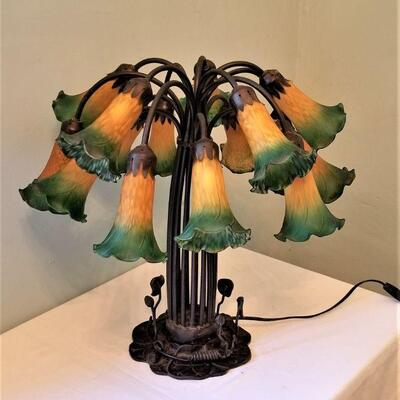 Lot #110 Gorgeous Contemporary Tulip Shade Table Lamp