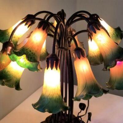Lot #110 Gorgeous Contemporary Tulip Shade Table Lamp