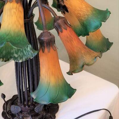 Lot #110 Gorgeous Contemporary Tulip Shade Table Lamp