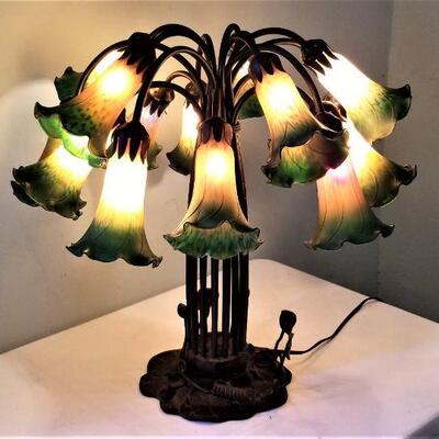 Lot #110 Gorgeous Contemporary Tulip Shade Table Lamp