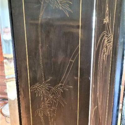 Lot #111 Contemporary black Lacquer Room Divider - Asian Styling