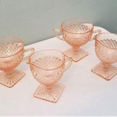 Lot #118  2 Sets Depression Glass - Miss America creamer/sugar